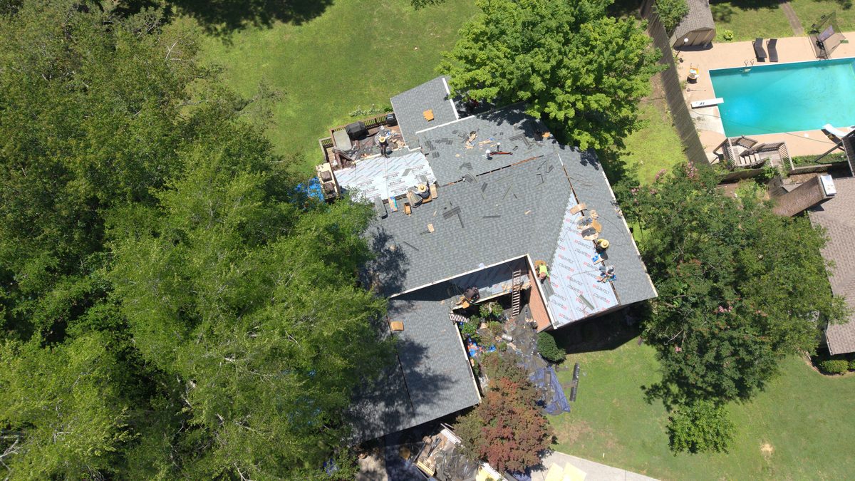 Completed roof replacement on a home in Oak Ridge TN